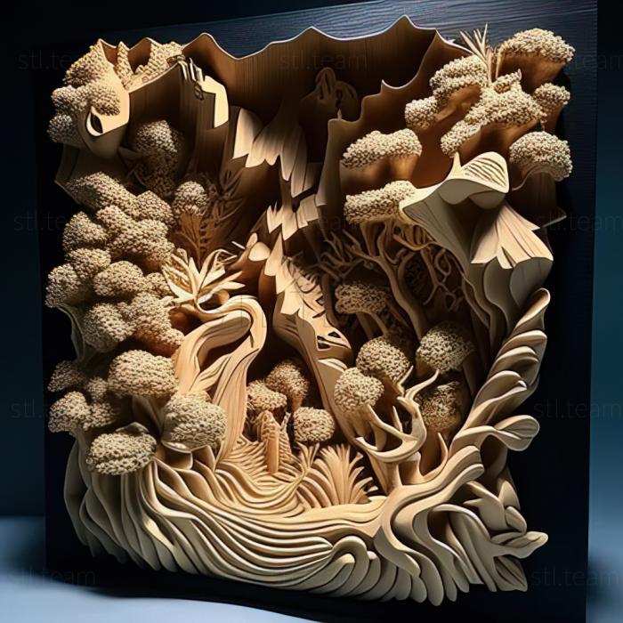 3D модель Трохи чарівного підсолоджуючого лісу Хакутай Міномучі (STL)